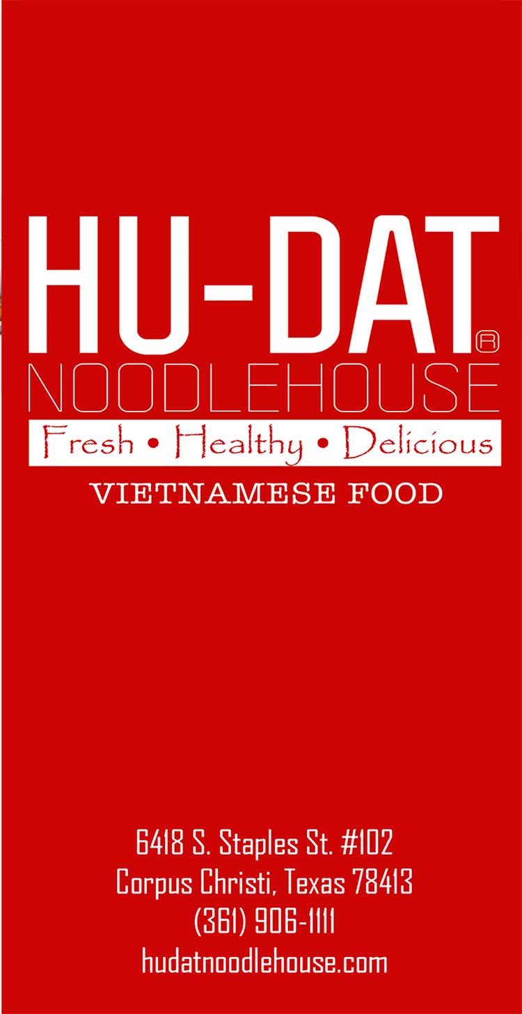 Hu-Dat Noodle House Restaurant Menu in Corpus Christi,TX.